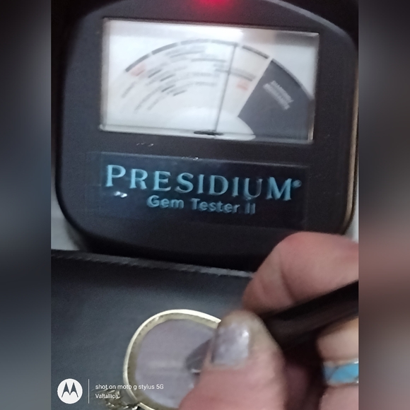 ESTATE 14K Vermeil Large Pink Ruby / Sapphire White Stone Halo Pendant Necklace - Picture 16 of 16